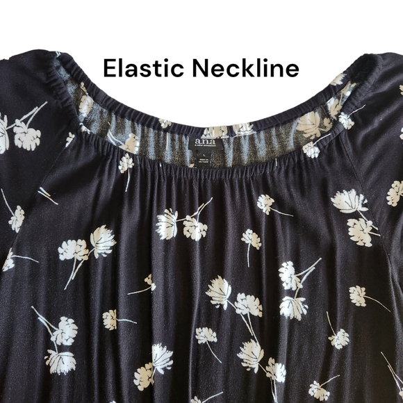 Black & White Flounce Hem Boho Mini Size Large - Picture 7 of 13